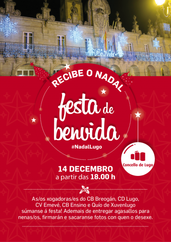 O Breogán, Emevé, Ensino e o CD Lugo súmanse á festa de benvida do Concello ao Nadal