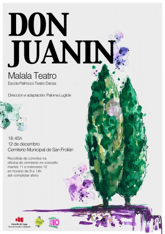 O Cemiterio Municipal de San Froilán volve acoller teatro este mércores coa interpretación de Don Juanín