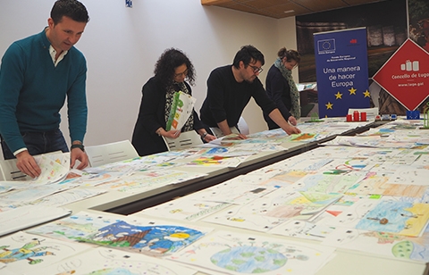 Presentados 200 traballos ao concurso de debuxo sobre a axuda dos fondos FEDER para a descontaminación do Carme