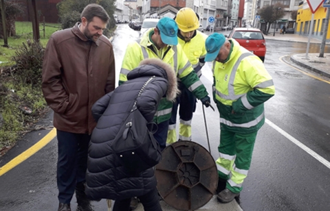 Medio Ambiente traballa na resolución da incidencia detectada na rede de saneamento en Mar Cantábrico