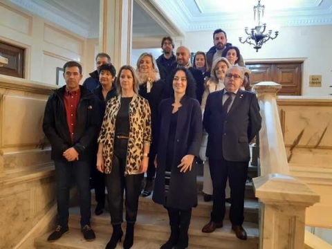 A alcaldesa de Lugo recibe no Concello a xuíces internacionais e directivos da da Sociedade Canina de Europa, Reino Unido, Irlanda, Portugal e de diferentes puntos de España