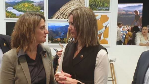Lara Méndez avanzoulle en Fitur o proxecto contra o cambio climático de Lugo á Ministra para a Transición Ecolóxica