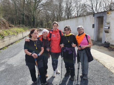 A alcaldesa de Lugo, Lara Méndez, percorre cos peregrinos a etapa Corgo – Lugo da Vía Künig para potenciar este camiño