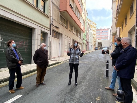 O Goberno de Lara Méndez inviste 50.000 euros na peonalización da Rúa do Esquecemento dando resposta a unha petición veciñal
