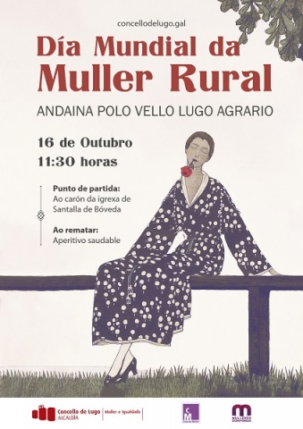Lara Méndez invita al vecindario a participar en una ruta el día 16 por el Vello Lugo Agrario con motivo del Día Mundial de la Mujer Rural