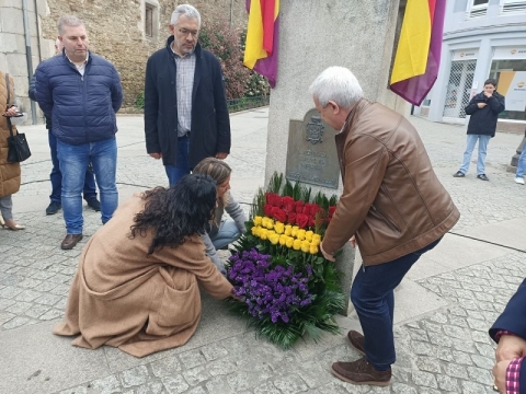 El Ayuntamiento de Lugo ensalza los valores de igualdad y liberdad emanados de la II República en la celebración de su 91 aniversario 