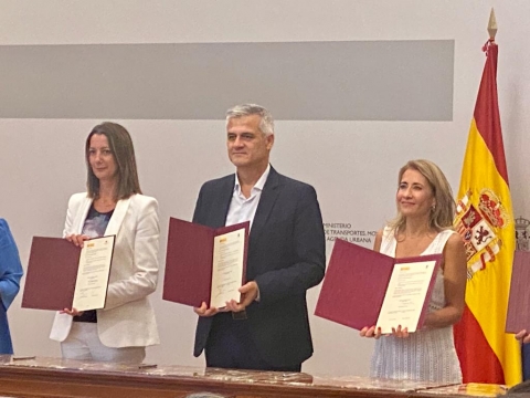 Lara Méndez asina o protocolo de colaboración co Ministerio para a implementación do Plan de Acción da Axenda Urbana 2030 de Lugo