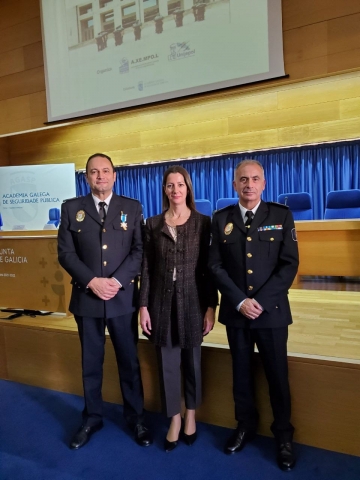 Los altos mandos de la Policía Local de Lugo, galardonados por su contribución a la defensa de la seguridad