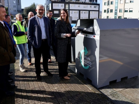 A cidadanía lucense recicla no primeiro trimestre de ano máis de 16 toneladas de téxtiles nos colectores habilitados pola área de Medio Ambiente