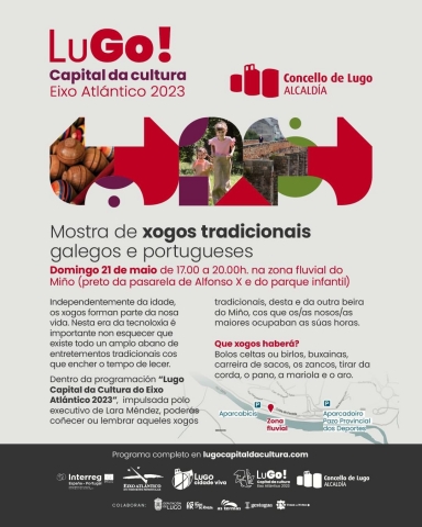 O paseo do Miño acollerá este domingo unha mostra de xogos tradicionais galegos e portugueses dentro da Capital da Cultura Mostra de xogos tradicionais