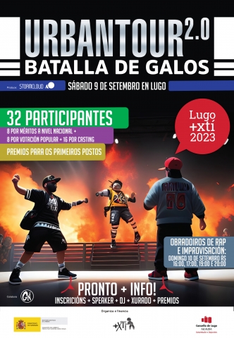 O ‘Urban Tour 2.0’ completa o cartel de participantes para a batalla de galos e mantén abertas as inscricións para os talleres de rap do día 10