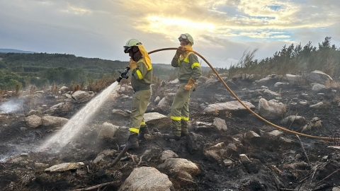 La brigada de lucha contra el fuego limpió ya más del 72% del terreno programado para reducir el riesgo de incendio en el rural