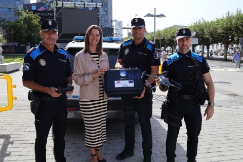 Alcaldía equipa á Policía Local cun dron especializado en tarefas de seguridade, control de tráfico e rescate de persoas