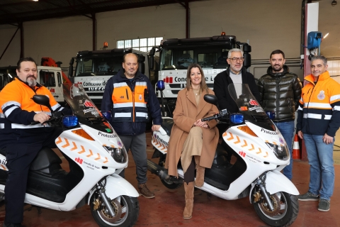 El Ayuntamiento de Lugo amplía su flota de vehículos sostenibles dotando al parque móvil municipal de dos nuevas furgonetas eléctricas