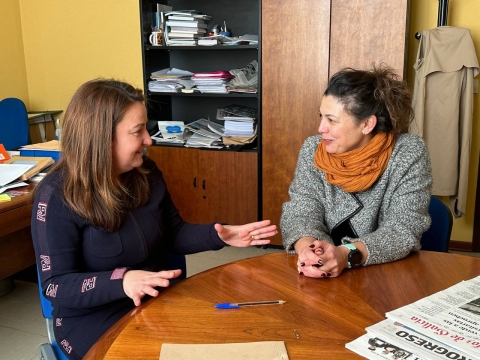 Cristina López se reúne con la presidenta de la Asociación de Mulleres Empresarias de Lugo