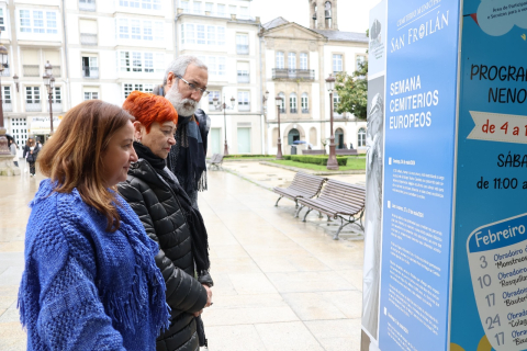 Cristina López anuncia o programa da Semana dos Cemiterios Europeos no Cemiterio Municipal San Froilán Cristina López anuncia o programa da Semana dos Cemiterios Europeos no Cemiterio Municipal San Froilán