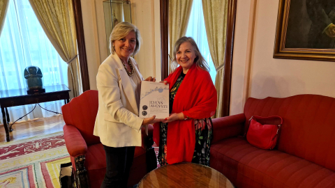 La Alcaldesa de Lugo, Paula Alvarellos, recibe a la consulesa General de Argentina en Vigo, Silvina Isabel Montenegros