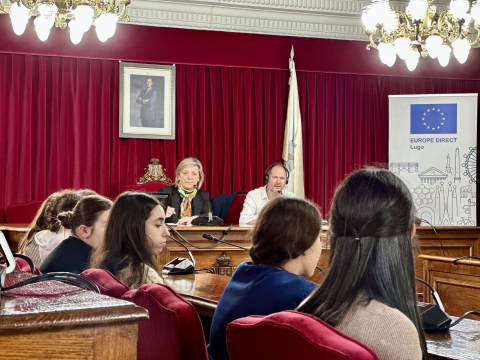 Paula Alvarellos participa en el podcast 'Xuventude Lucense en Europa' promovido por el centro Europe Direct Lugo para dar voz a la juventud