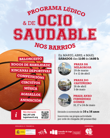 A Área de Xuventude impulsa o ocio saudable nos barrios de Lugo cunha nova iniciativa deportiva e lúdica a través do programa +XTi A Área de Xuventude impulsa o ocio saudable nos barrios de Lugo cunha nova iniciativa deportiva e lúdica a través do programa +XTi