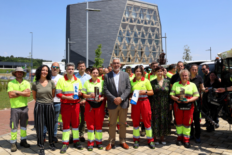 O alcalde de Lugo recoñece o labor do persoal dos servizos municipais na consolidación da cidade como un referente nacional en limpeza, reciclaxe, sostibilidade e ornato público