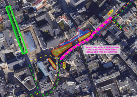 La previsión meteorológica adelanta los trabajos de reparación de la Rúa Quiroga Ballesteros a este fin de semana