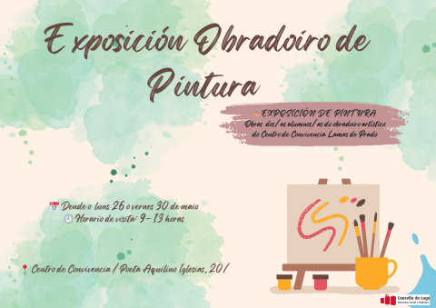 O Concello de Lugo clausura o curso 24/25 de Animación Sociocultural cunha exposición de pintura aberta á cidadanía