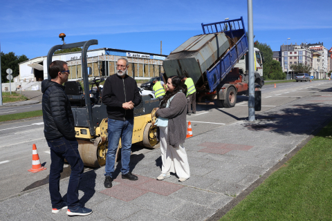 La Tenencia de Alcaldía continúa con las mejoras en la Avenida de Madrid con una nueva actuación de mejora del firme