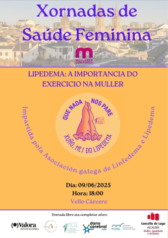Una charla sobre el lipedema cierra el lunes el ciclo de Salud Femenina, impulsado por el área de Mujer e Igualdad Una charla sobre el lipedema cierra el lunes el ciclo de Salud Femenina, impulsado por el área de Mujer e Igualdad