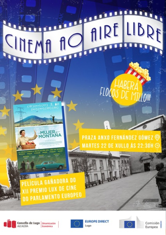 O centro municipal Europe Direct Lugo organiza unha sesión de cine ao aire libre coa proxección do filme ‘La mujer de la montaña’