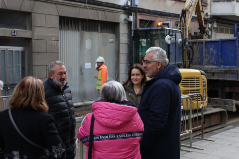 O Concello de Lugo avanza na renovación do colector de saneamento na rúa Chantada, unha obra que estará rematada nos vindeiros días