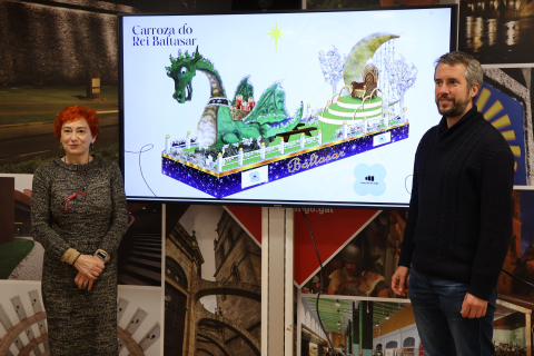 Rubén Arroxo e Maite Ferreiro presentan a Cabalgata de Reis do 2026