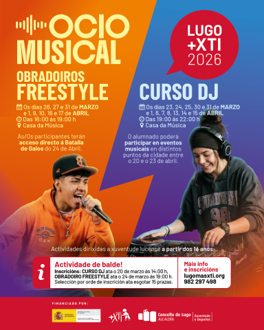 O +XTi reforza a súa programación con música urbana e unha proposta innovadora de prevención do xogo en Lugo