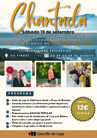 O Concello de Lugo anima á cidadanía a participar nas I Olimpíadas de Envellecemento Saudable O Concello de Lugo anima á cidadanía a participar nas I Olimpíadas de Envellecemento Saudable
