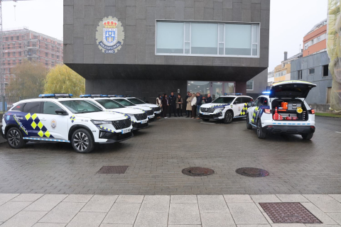 Lugo, cidade segura: seis novos vehículos reforzan os medios da Policía Local para mellorar a seguridade cidadá e viaria