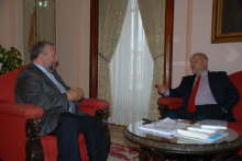 O Alcalde e Vázquez Mao durante a xuntanza