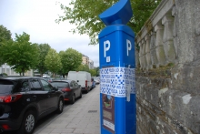 Parquímetro precintado