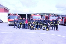 Os bombeiros de Lugo trasladan as súas condolencias aos compañeiros e familiares do bombeiro falecido onte en Oviedo
