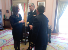 A Alcaldesa recibe ao delegado de Defensa en Galicia
