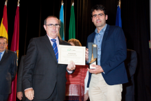 Daniel Piñeiro recoge en Madrid el premio Escoba de Oro del Ayuntamiento de Lugo