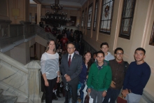 La Alcaldesa da la bienvenida a los estudiantes universitarios internacionales del Campus de Lugo