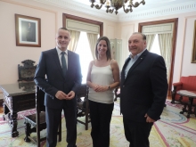 La Alcaldesa recibe a los presidentes de la Confederación de Empresarios de Lugo y Pontevedra