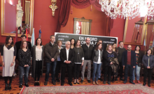 Lugo y otros 16 ayuntamientos gallegos En negro contra la violencia