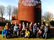 Carmen Basadre participa en el paseo de la cata histórica sobre el abastecimiento de agua a la ciudad de Lugo