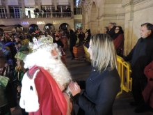 La Alcaldesa le da la bienvenida a los Reyes Magos a la ciudad de Lugo