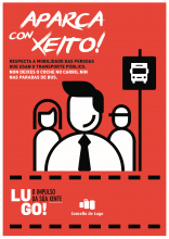 Aparca con xeito!, a campaña de colaboración cidadá do Concello, bota a andar mañá centrada no carril bus