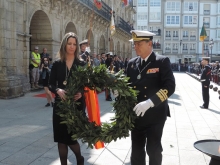 El histórico y estrecho vínculo entre Ayuntamiento y Armada de Ferrol sigue vigente en esta Semana Santa
