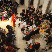 O patio do Vello Cárcere acolle o concerto de Nadal da Escola Municipal de Música