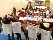 Recepción en San Marcos a las y a los componentes de Achádego Teatro, que celebran su 30º aniversario