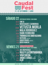 Conta atrás para o Caudal Fest, que confirma os horarios dos concertos