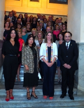 A Alcaldesa recibe aos presidentes dos colexios de xestores administrativos de España, que se reúnen esta fin de semana en Lugo